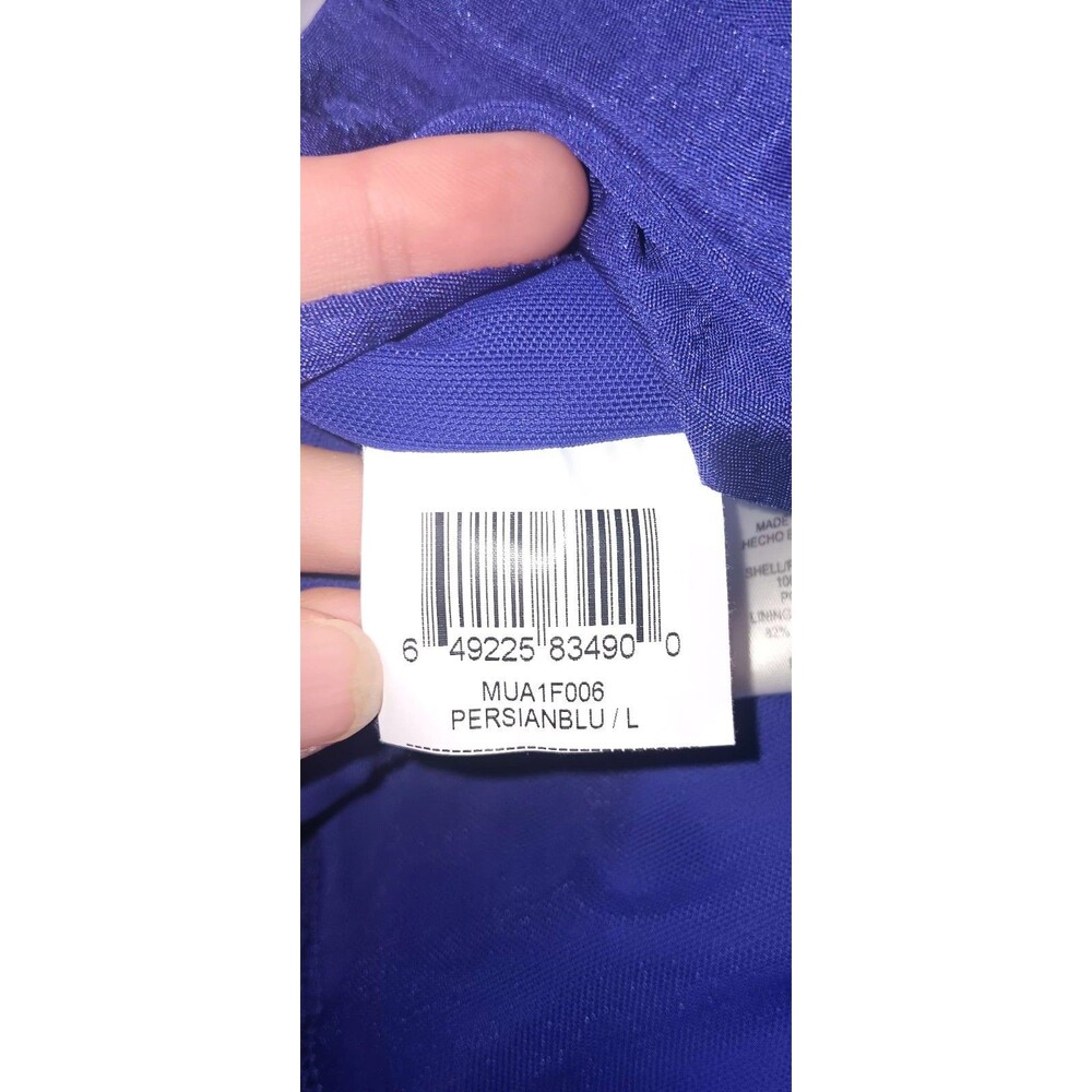 BCBG Maxazria One Shoulder Tiered Ruffle Layered Mini Cocktail Dress L Blue Y2K - Picture 12 of 13